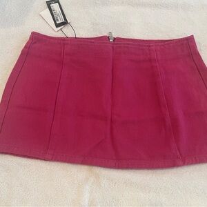 PrettyLittleThing Pink Mini Pencil Skirt for Night Out NWT Size 12